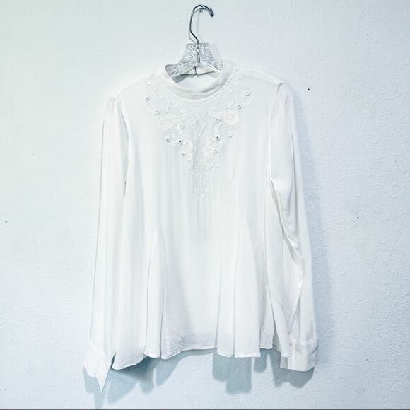 The Jetset Diaries Ivory Marrakesh Open Back Top M - Picture 2 of 9